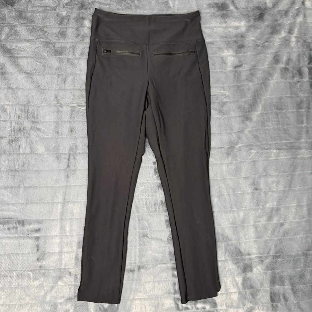 Athleta Womens Black High Rise Zipper Pocket Ankle Pants XS Travel Commuter
